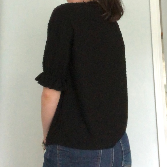 Black top, Swiss dot - Picture 3 of 4